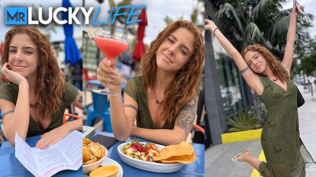 Redhead Lumi Ray Gives A Blowjob After A Date