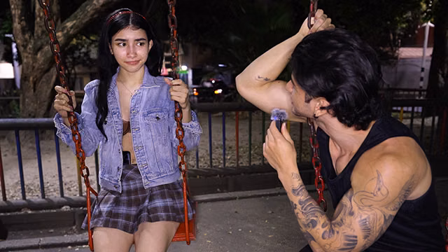 She Was Shy But Curious - Playground Interview Turns Into All-Night Anal